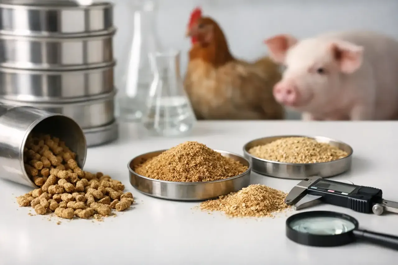 Granulometria da ração animal: como controlar